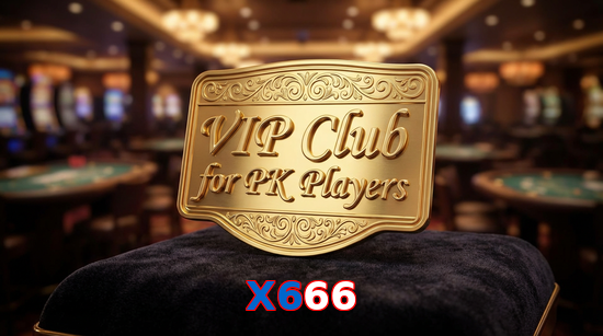 Main screen of X666 vip page for PK players